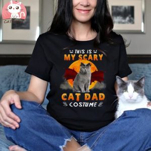 This Is My Scary Cat Dad Halloween British Shorthair Shirt