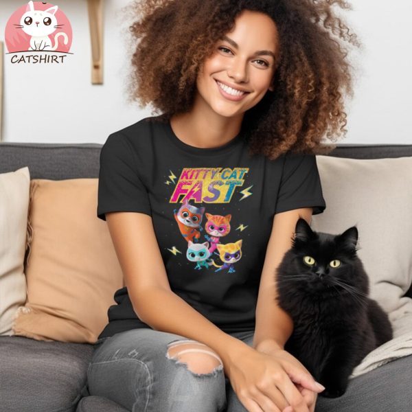 Top Disney Junior Superkitties Full Team Kitty Cat Fast T shirt Printed T shirt