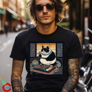 Tubby Kitty Eats Sushi Pt. 2 T Shirt