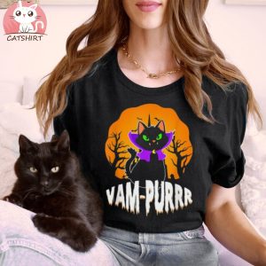 Vampurrr Vampire Cat Bat Halloween Shirt