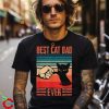 Vintage Best Cat Dad Ever Bump Fist Father’s Day Cat Daddy Shirt