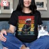 Vintage Black Cat Christmas Lights Shirt