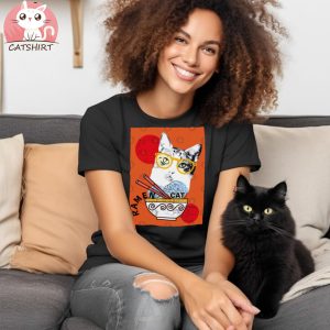 Vintage Ramen Cats Tee Shirt