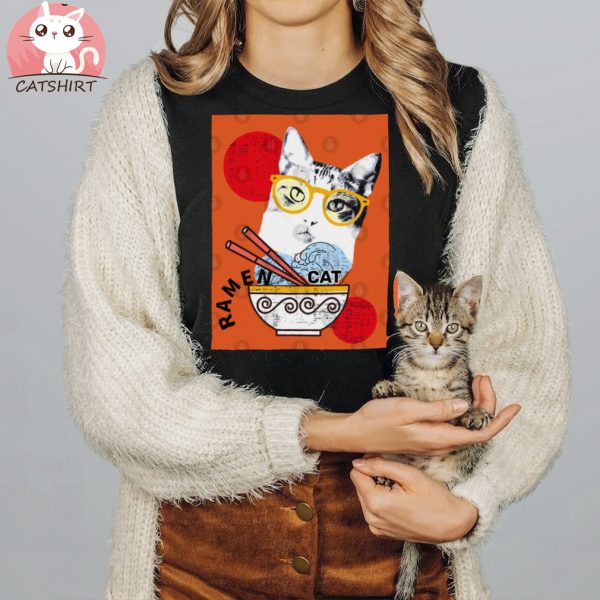 Vintage Ramen Cats Tee Shirt