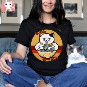 Vintage Ramen Chubby Cat T Shirt