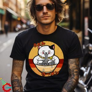 Vintage Ramen Chubby Cat T Shirt