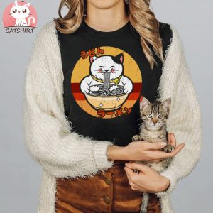 Vintage Ramen Chubby Cat T Shirt