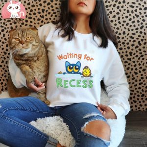 Waiting for Recess Cat Shirt