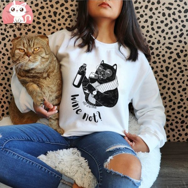 Wine Not Cat Shirt