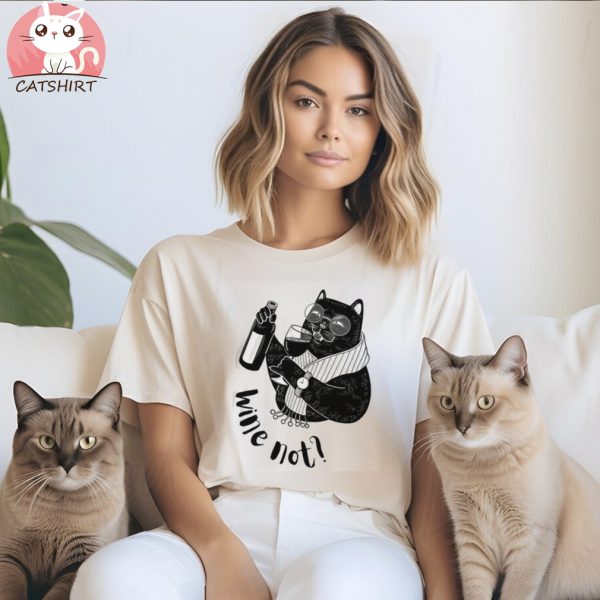 Wine Not Cat Shirt