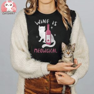 Wine is Meowgical Funny Ma Women's Classic T Shirt