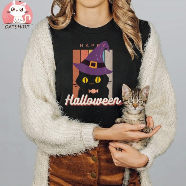 Witch Cat Halloween Unisex Shirt