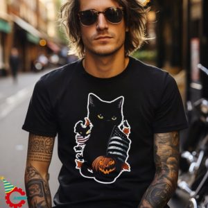 Halloween Cat T Shirt