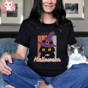 Witch Cat Halloween Unisex Shirt