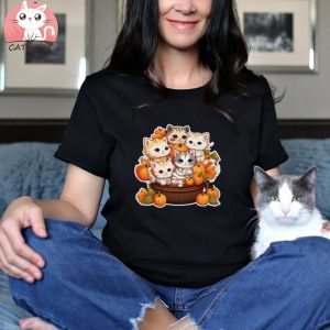 Halloween Cute Cat T shirt