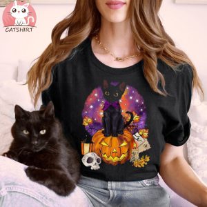 Halloween Black Cat Shirt