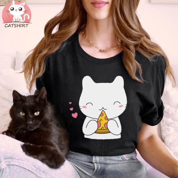 11Cute and Kawaii Pizza Cat T Shirt