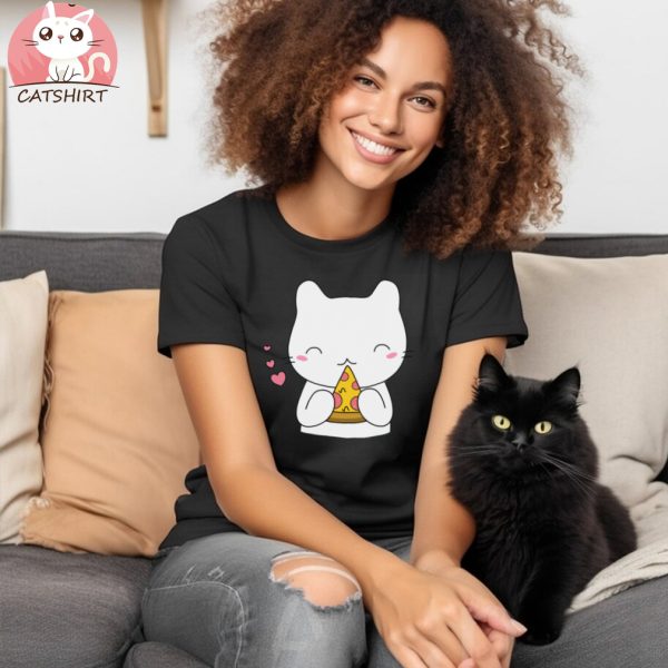 11Cute and Kawaii Pizza Cat T Shirt