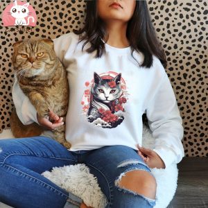 Cat geisha Nekomata T Shirt