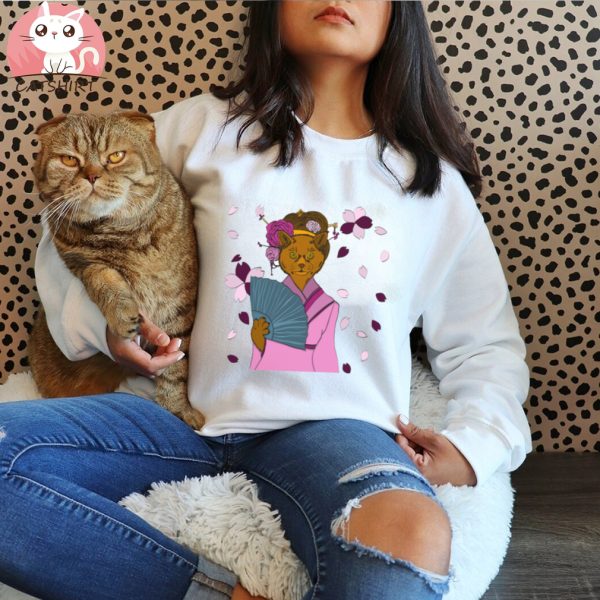 Cat Geisha T Shirt