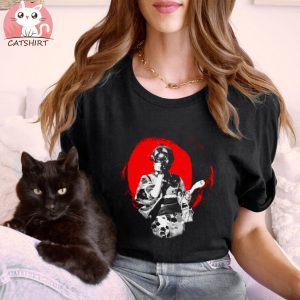 Cat Woman in Japanese Kimono T Shirt