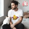 Cat with Pizza Food T Shirt