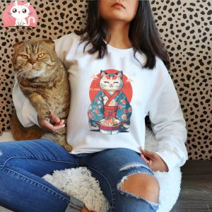 Cute Cat Sushi Daisuki T Shirt