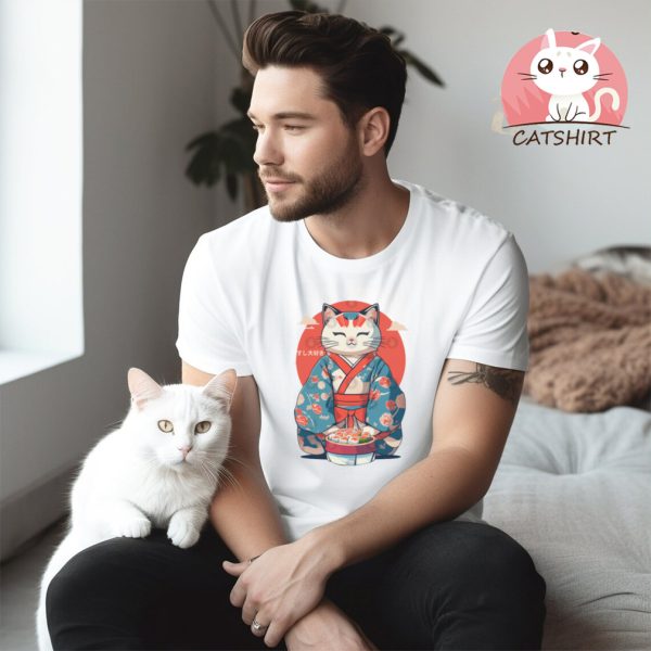 Cute Cat Sushi Daisuki T Shirt