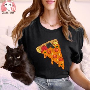 Cute Cats Eating Pizza Cats Shirt