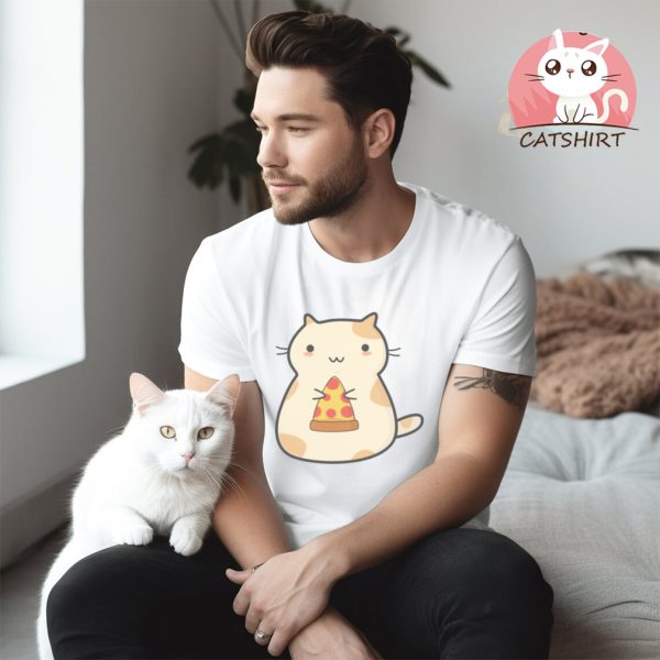 Cute Pizza Cat T Shirt