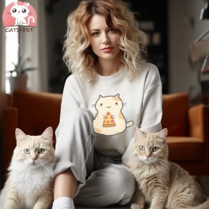 Cute Pizza Cat T Shirt