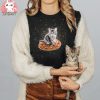 Galaxy Kitty Cat Riding Pizza Tee Shirt