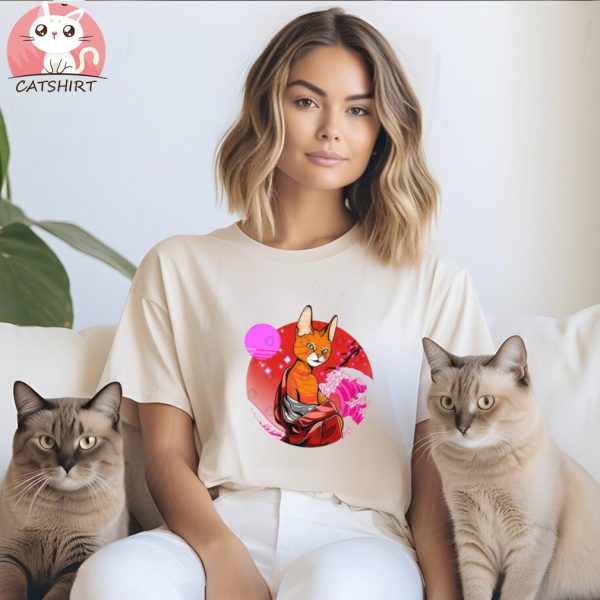 Geisha Cat T Shirt