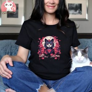 Geisha cat Nekomata T Shirt