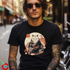 Japanese Cat in a Kimono T Shirts