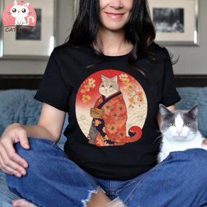 Kimono Cat, Japanese Ukiyo e T Shirt