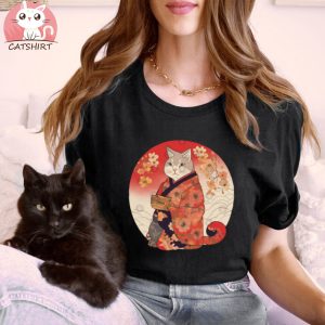 Kimono Cat, Japanese Ukiyo e T Shirt