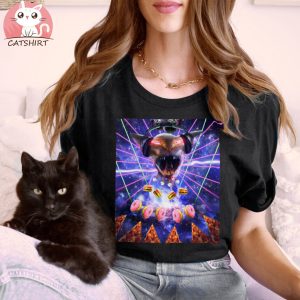 Laser Eyes Space Galaxy Hairless Sphynx Cat Shirt