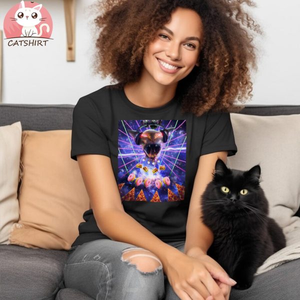 Laser Eyes Space Galaxy Hairless Sphynx Cat Shirt