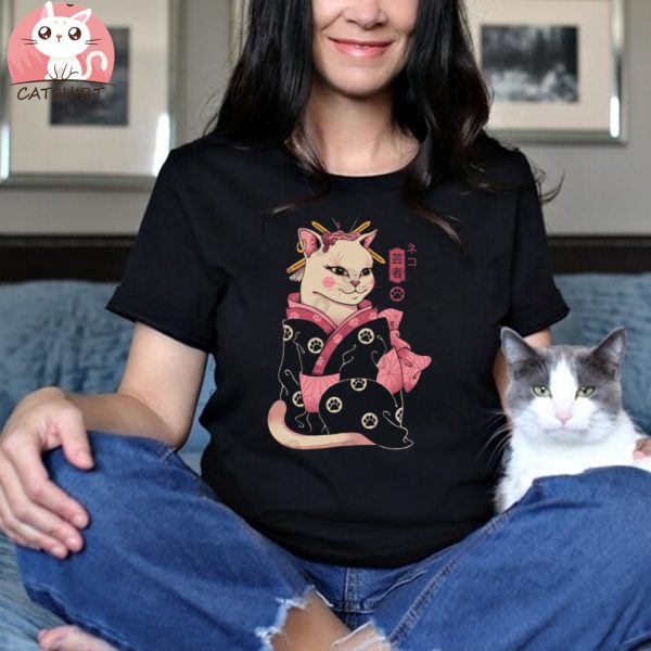 Neko Geisha T Shirt