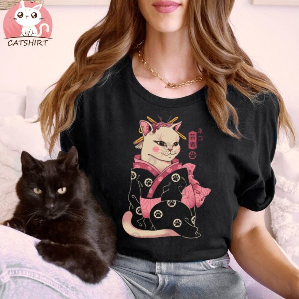 Neko Geisha T Shirt