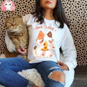 One love Pizza cat T Shirt