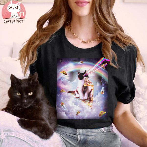 Outer Space Pizza Cat shirt