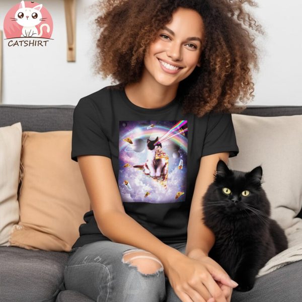 Outer Space Pizza Cat shirt