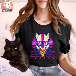 Pizza Angel Tabby Cat T Shirts