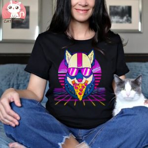 Pizza Angel Tabby Cat T Shirts