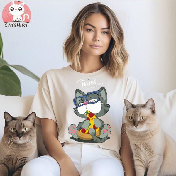 Pizza Cat! Blue T Shirt