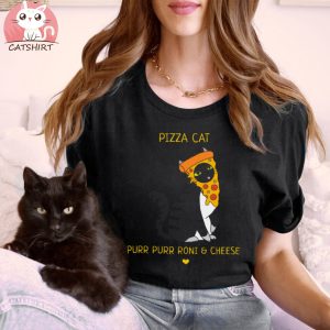 Pizza Cat Purr Purr Roni & Cheese T Shirt