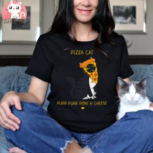 Pizza Cat Purr Purr Roni & Cheese T Shirt