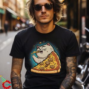 Pizza Slice Cheese Cat Shirt